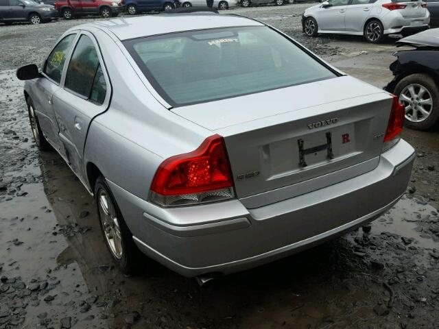 YV1RS592282700907 - 2008 VOLVO S60 2.5T SILVER photo 3