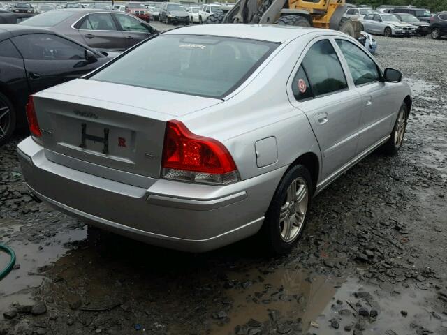 YV1RS592282700907 - 2008 VOLVO S60 2.5T SILVER photo 4