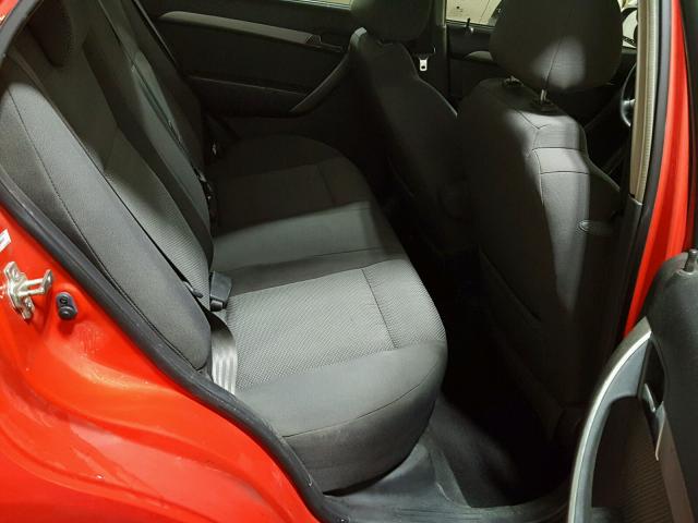 KL1TD56668B043422 - 2008 CHEVROLET AVEO BASE წითელი ფოტო 6