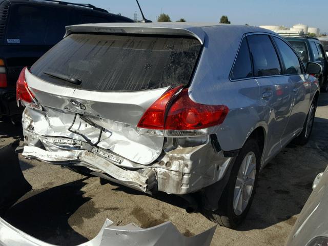 4T3ZA3BB4AU023301 - 2010 TOYOTA VENZA BASE SILVER photo 4