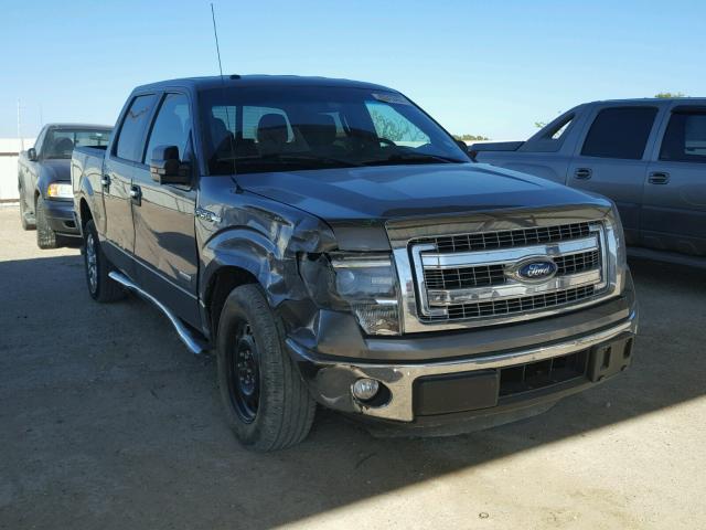 1FTFW1CT2EKE63922 - 2014 FORD F150 SUPER GRAY photo 1