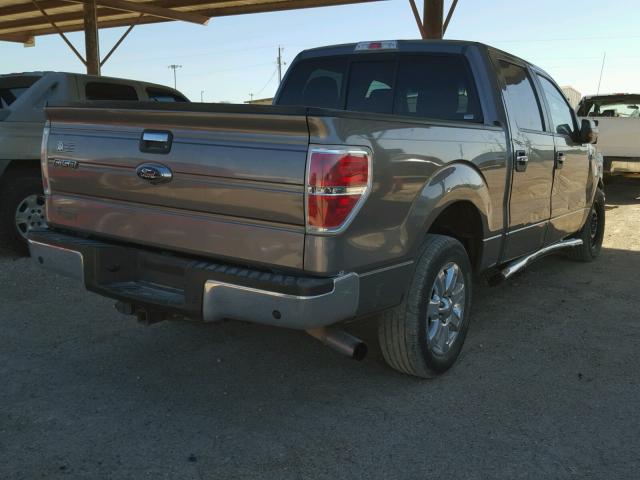 1FTFW1CT2EKE63922 - 2014 FORD F150 SUPER GRAY photo 4