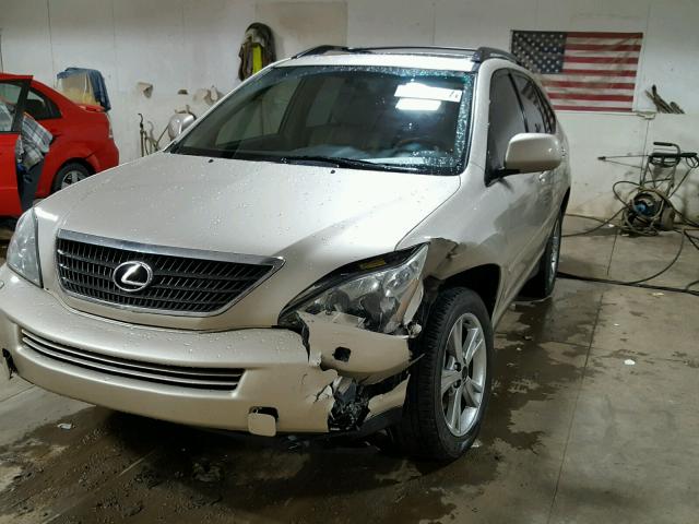 JTJGW31U762000216 - 2006 LEXUS RX 400 BEIGE photo 2