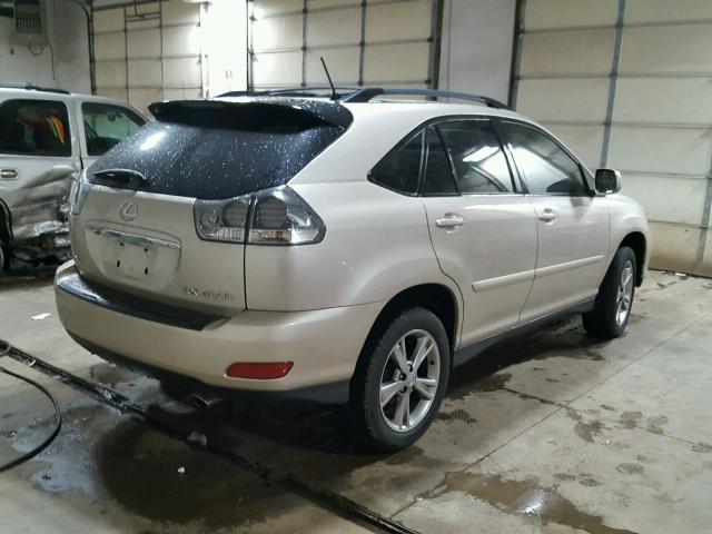 JTJGW31U762000216 - 2006 LEXUS RX 400 BEIGE photo 4