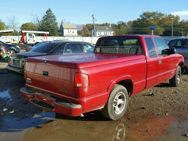 1GCCS19XX38143847 - 2003 CHEVROLET S TRUCK S1 RED photo 4