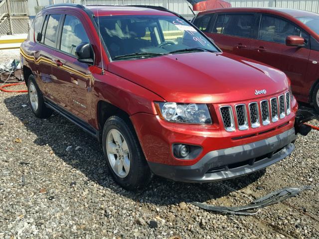 1C4NJCBA1ED843750 - 2014 JEEP COMPASS SP RED photo 1