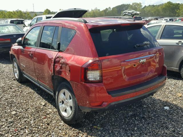 1C4NJCBA1ED843750 - 2014 JEEP COMPASS SP RED photo 3