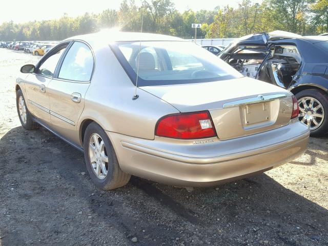 1MEFM55S5YG608605 - 2000 MERCURY SABLE LS P GOLD photo 3