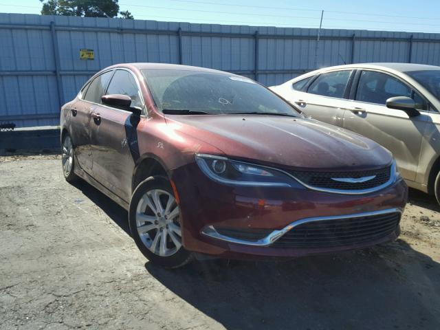 1C3CCCAB9FN705899 - 2015 CHRYSLER 200 LIMITE RED photo 1