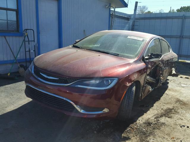 1C3CCCAB9FN705899 - 2015 CHRYSLER 200 LIMITE RED photo 2