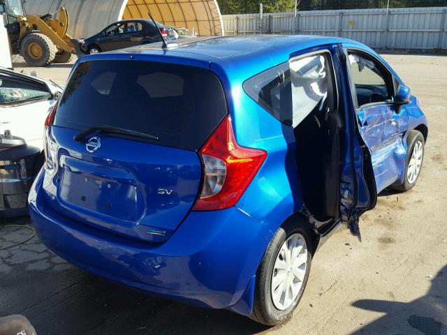 3N1CE2CP5EL419185 - 2014 NISSAN VERSA NOTE BLUE photo 4