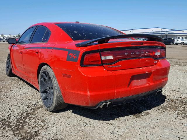 2C3CDXCT8EH338284 - 2014 DODGE CHARGER R/ RED photo 3