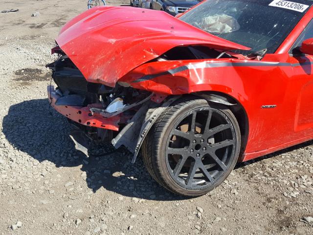 2C3CDXCT8EH338284 - 2014 DODGE CHARGER R/ RED photo 9