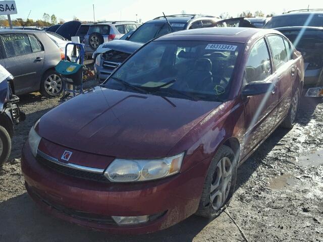 1G8AL52FX4Z144645 - 2004 SATURN ION LEVEL წითელი ფოტო 2