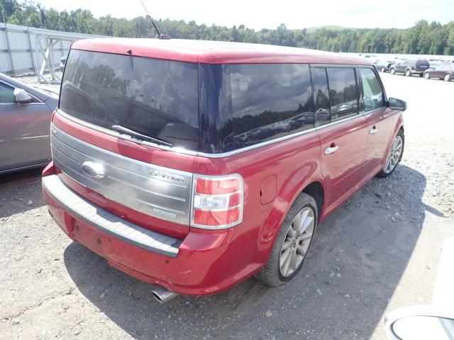 2FMHK6DT5ABA88043 - 2010 FORD FLEX LIMIT RED photo 4