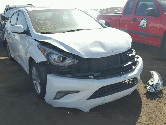 5NPDH4AE2FH587504 - 2015 HYUNDAI ELANTRA SE WHITE photo 1