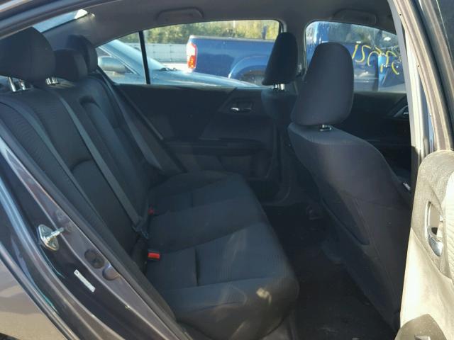 1HGCR2F33EA128493 - 2014 HONDA ACCORD LX GRAY photo 6