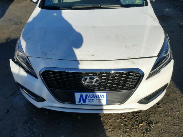 KMHE34L10GA025442 - 2016 HYUNDAI SONATA HYB WHITE photo 7