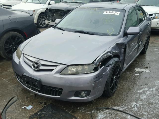 1YVHP84D065M69427 - 2006 MAZDA 6 S GRAY photo 2