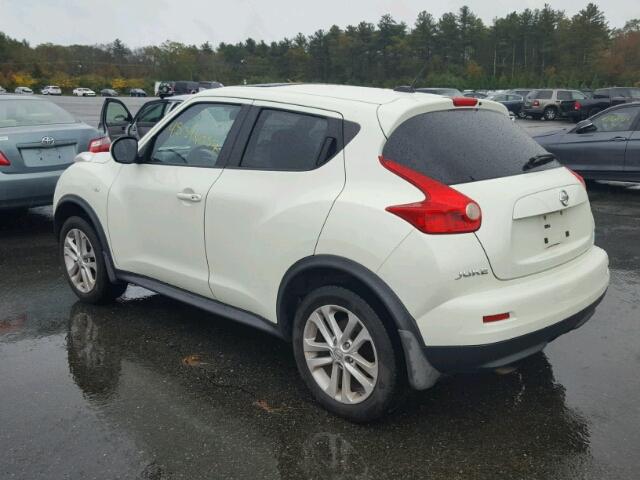 JN8AF5MV4CT122339 - 2012 NISSAN JUKE S WHITE photo 3