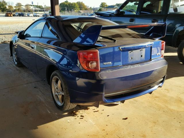 JTDDY32T030062960 - 2003 TOYOTA CELICA GT- BLUE photo 3