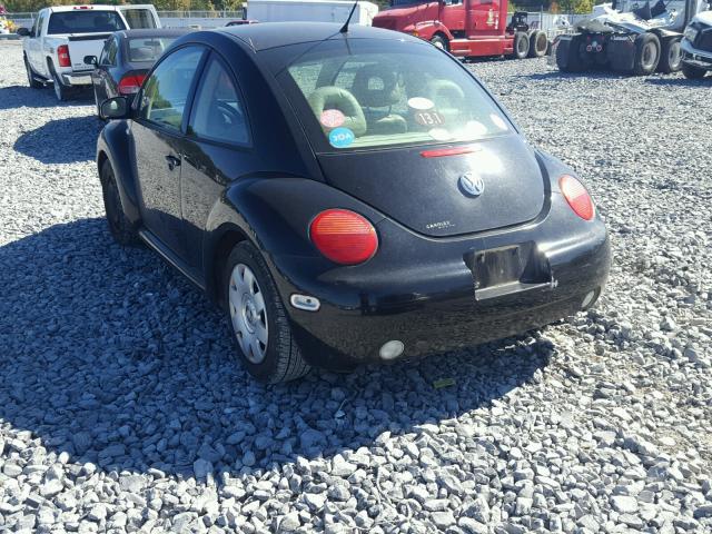 3VWBB21C72M400383 - 2002 VOLKSWAGEN NEW BEETLE შავი ფოტო 3
