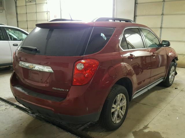 2GNALDEK2C6252817 - 2012 CHEVROLET EQUINOX LT RED photo 4