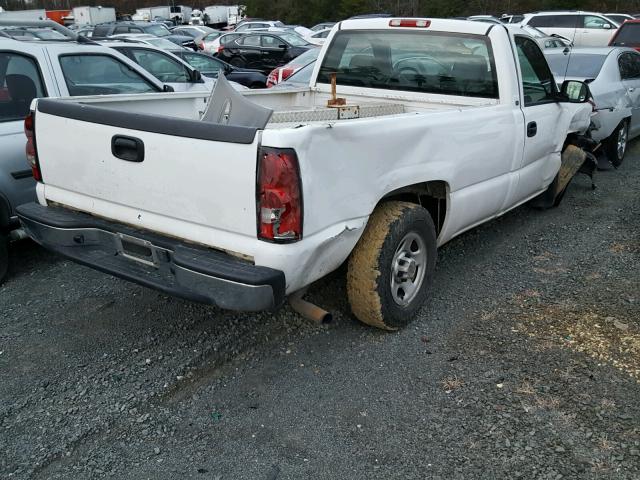 1GCEC14XX4Z209046 - 2004 CHEVROLET SILVERADO WHITE photo 4