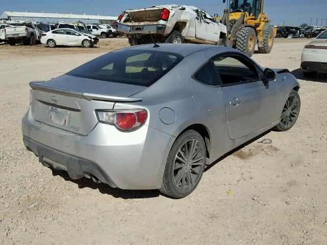 JF1ZNAA12D2727761 - 2013 TOYOTA SCION FR-S ვერცხლისფერი ფოტო 4