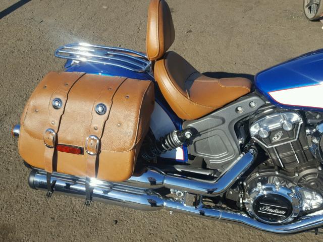 56KMSA001H3121111 - 2017 INDIAN MOTORCYCLE CO. SCOUT ABS BLUE photo 6