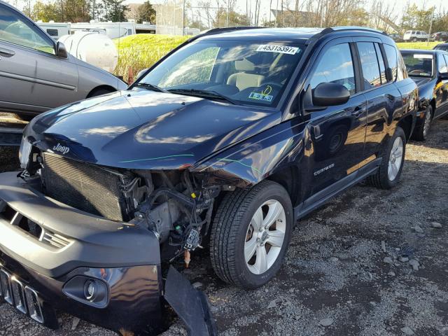 1J4NF1FB3BD187534 - 2011 JEEP COMPASS SP BLUE photo 2