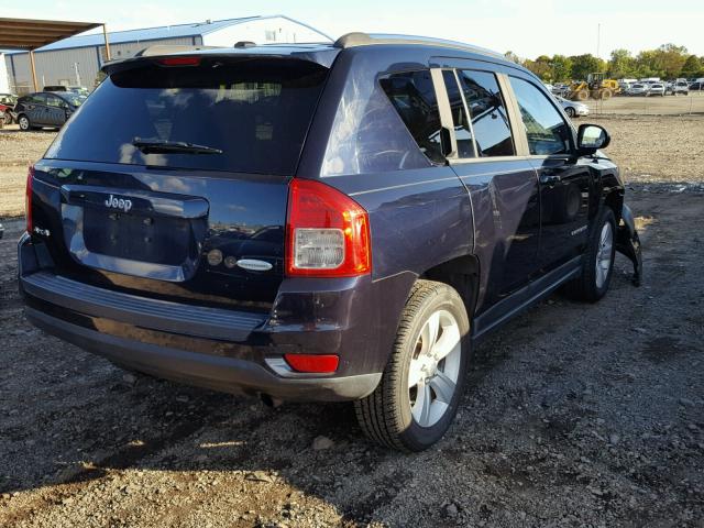 1J4NF1FB3BD187534 - 2011 JEEP COMPASS SP BLUE photo 4