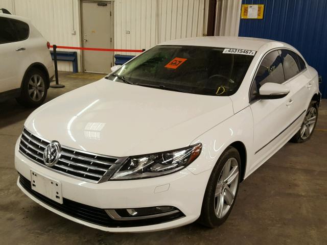 WVWBP7ANXEE511796 - 2014 VOLKSWAGEN CC SPORT WHITE photo 2