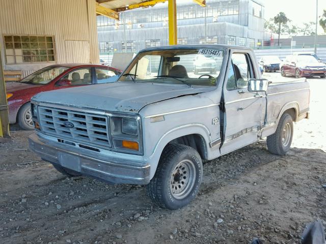 1FTCF1032DNA04457 - 1983 FORD F100 GRAY photo 2