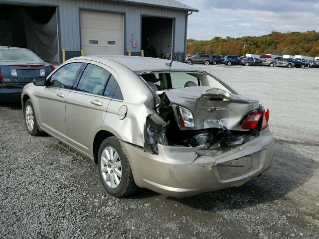 1C3LC46J78N142361 - 2008 CHRYSLER SEBRING LX TAN photo 3