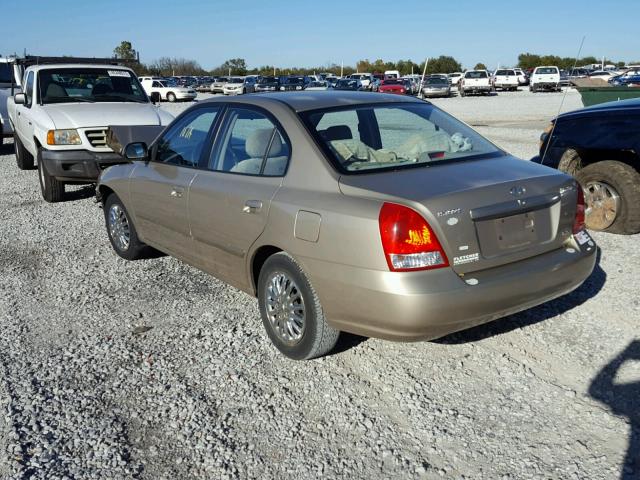 KMHDN45D22U331613 - 2002 HYUNDAI ELANTRA GOLD photo 3