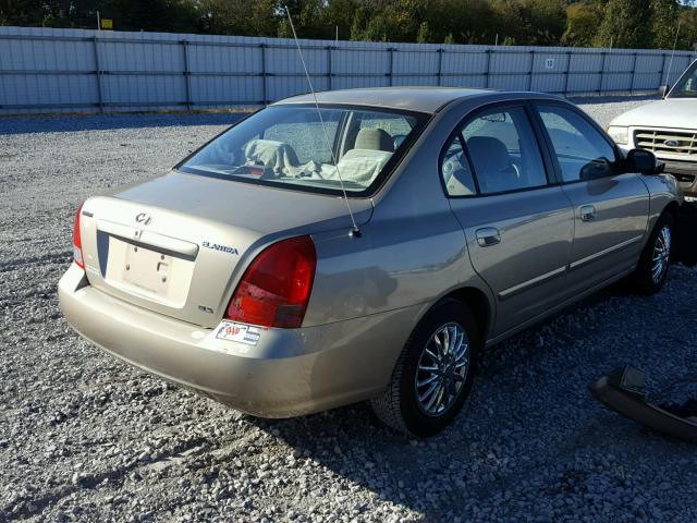 KMHDN45D22U331613 - 2002 HYUNDAI ELANTRA GOLD photo 4