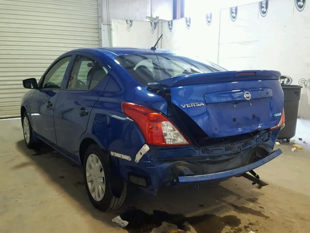 3N1CN7AP6GL862190 - 2016 NISSAN VERSA BLUE photo 3