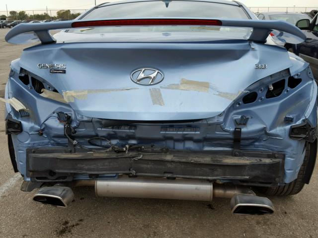 KMHHU6KH4CU071272 - 2012 HYUNDAI GENESIS CO BLUE photo 9