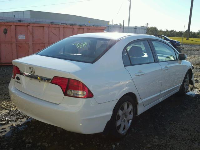 19XFA1F56BE039458 - 2011 HONDA CIVIC LX WHITE photo 4