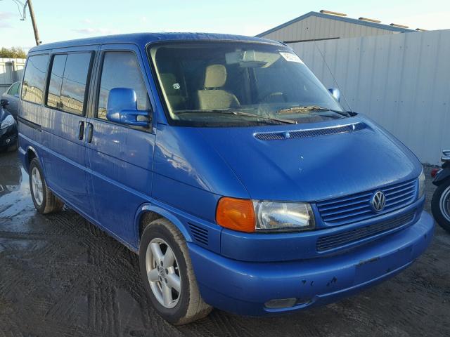 WV2KB47093H001820 - 2003 VOLKSWAGEN EUROVAN GL BLUE photo 1