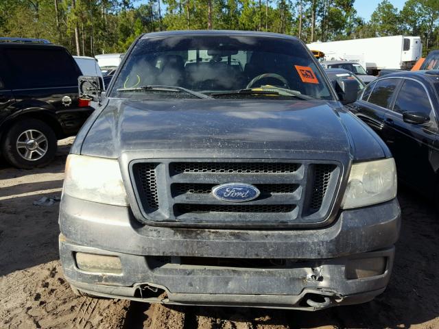 1FTPX145X4NA56588 - 2004 FORD F150 GRAY photo 9