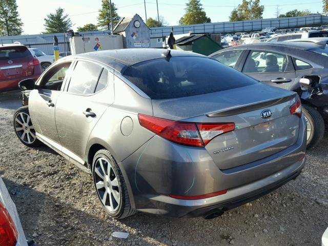 5XXGR4A67DG106643 - 2013 KIA OPTIMA SX GRAY photo 3