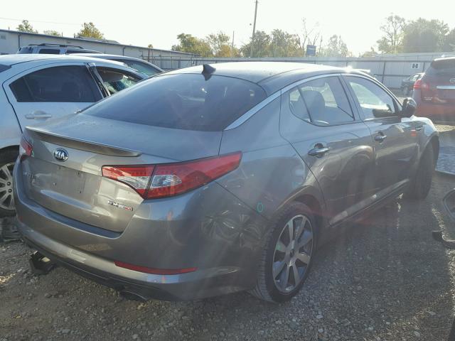 5XXGR4A67DG106643 - 2013 KIA OPTIMA SX GRAY photo 4