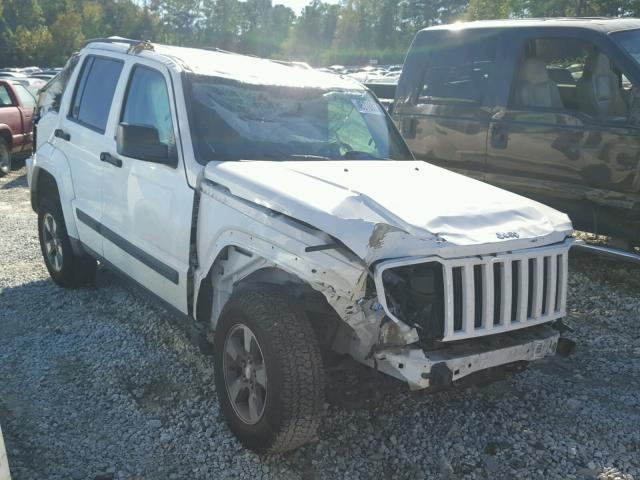 1J8GP28K58W280608 - 2008 JEEP LIBERTY WHITE photo 1