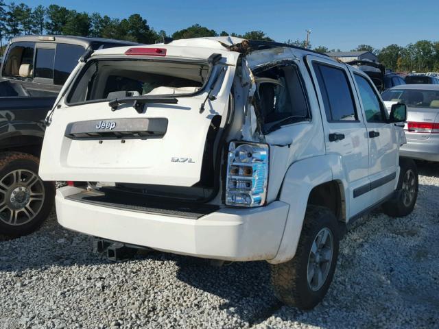 1J8GP28K58W280608 - 2008 JEEP LIBERTY WHITE photo 4