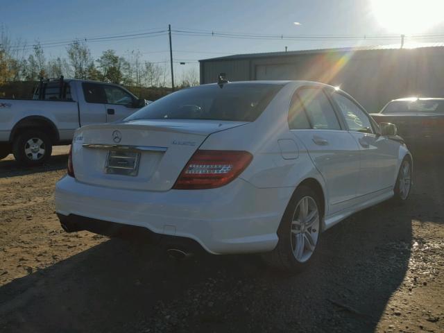 WDDGF8AB9DR258858 - 2013 MERCEDES-BENZ C 300 4MAT WHITE photo 4