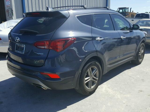 5NMZU3LB0HH023963 - 2017 HYUNDAI SANTA FE S GRAY photo 4