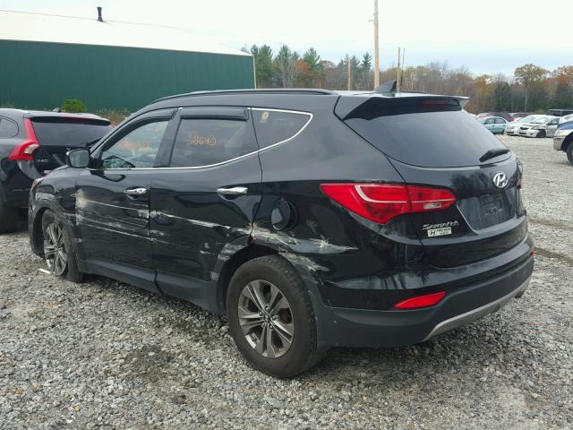 5XYZUDLBXDG051649 - 2013 HYUNDAI SANTA FE S BLACK photo 3