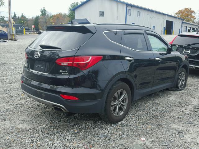 5XYZUDLBXDG051649 - 2013 HYUNDAI SANTA FE S BLACK photo 4